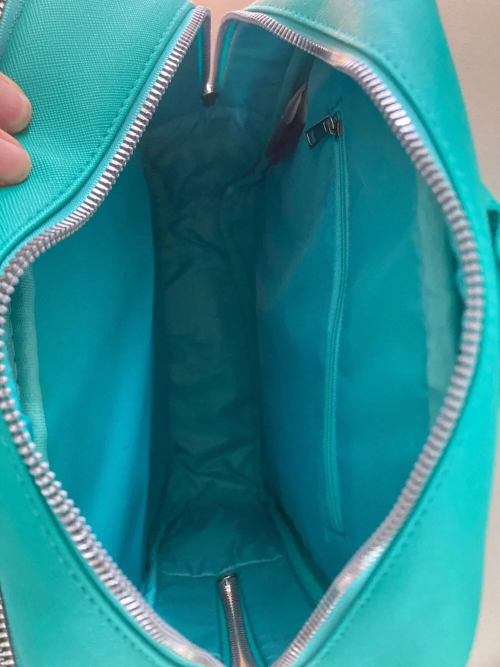 Adventure Time BMO Turquoise Backpack With Adjustable Straps & Zippered Compartm